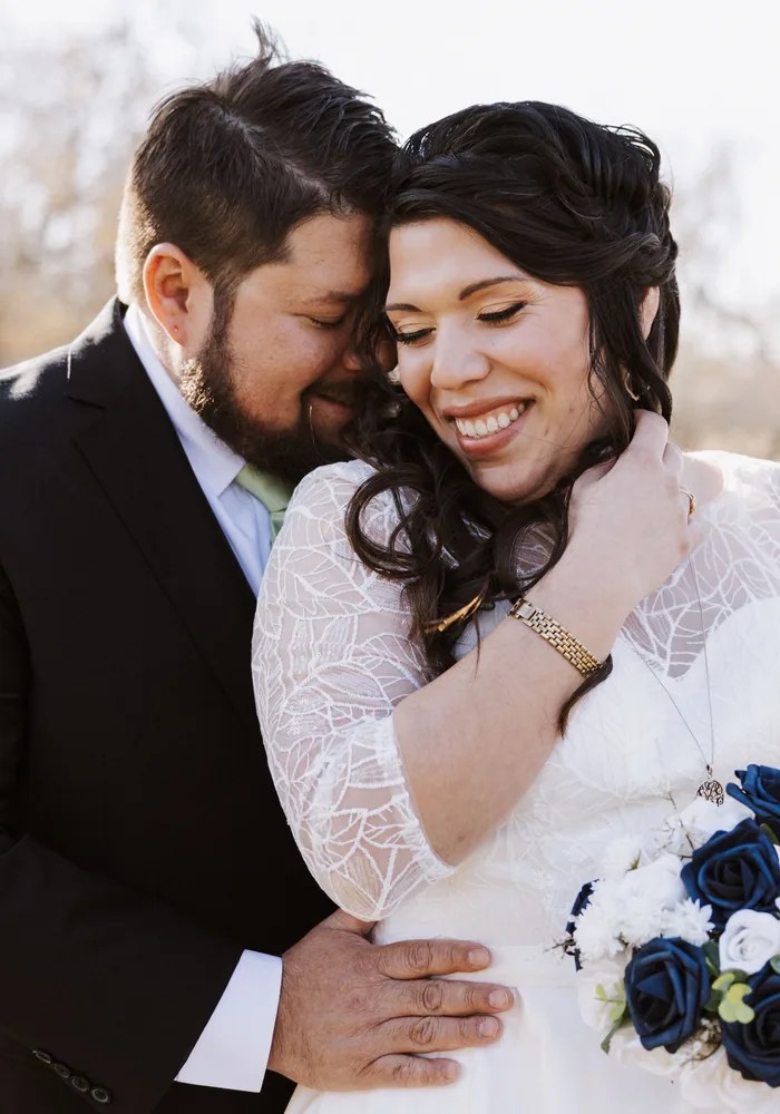 Bride and groom portrait at Circle of Seven Ranch, East Bernard, TX