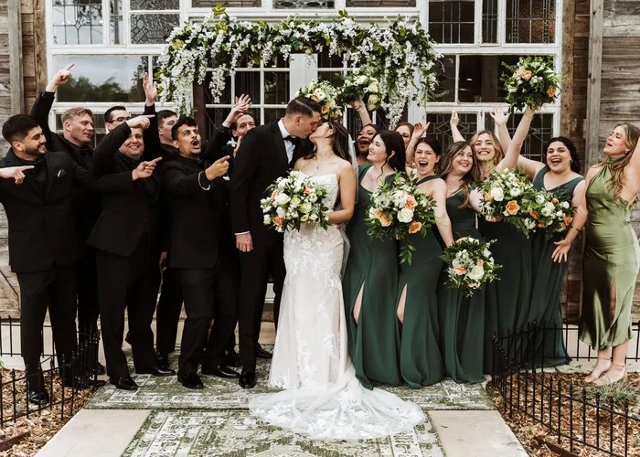 Candid wedding moment at Harper Hill Ranch Wedding + Events, Seguin, TX