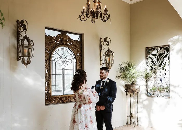 Candid wedding moment at The Hidden Palace, Phoenix, AZ
