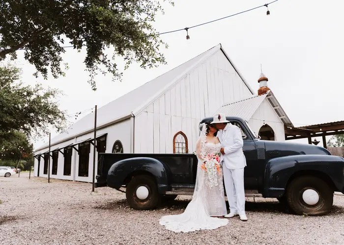 Candid wedding moment at Hochzeit Hall, Spring, TX