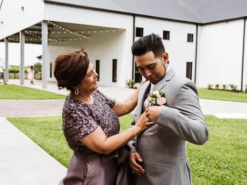 La Maison Blanc wedding venue exterior, Pearland, TX