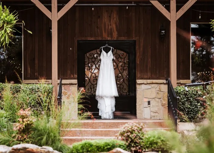 Wedding ceremony at The Springs in Magnolia, Magnolia, TX