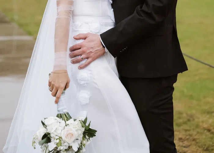 Wedding ceremony at McGovern Centennial Gardens, Houston, TX