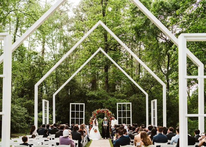 Wedding party celebration at The Meekermark, Magnolia, TX