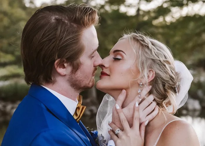 Wedding ceremony at Moon Shadow Haven Wedding and Event Venue, Mountain Home, TX