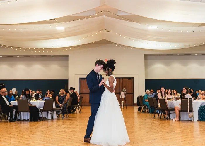 Wedding ceremony at New Braunfels Civic & Convention Center, New Braunfels, TX