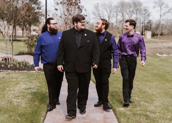 Wedding ceremony at Olde Dobbin Station, Montgomery, TX