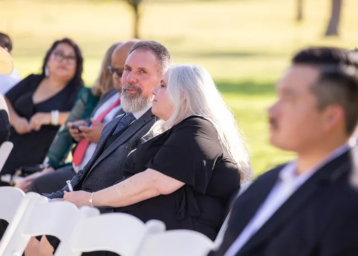 Wedding ceremony at The Orchard Event Venue & Retreat, Azle, TX