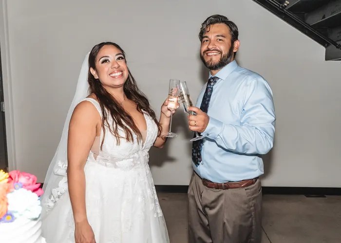 Candid wedding moment at The Skyline, San Antonio, TX