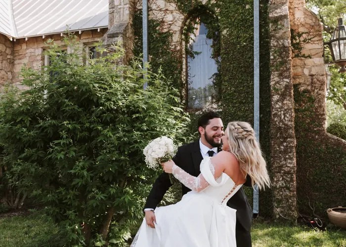 First dance at Spinelli's Wedding Venue, Comfort, TX