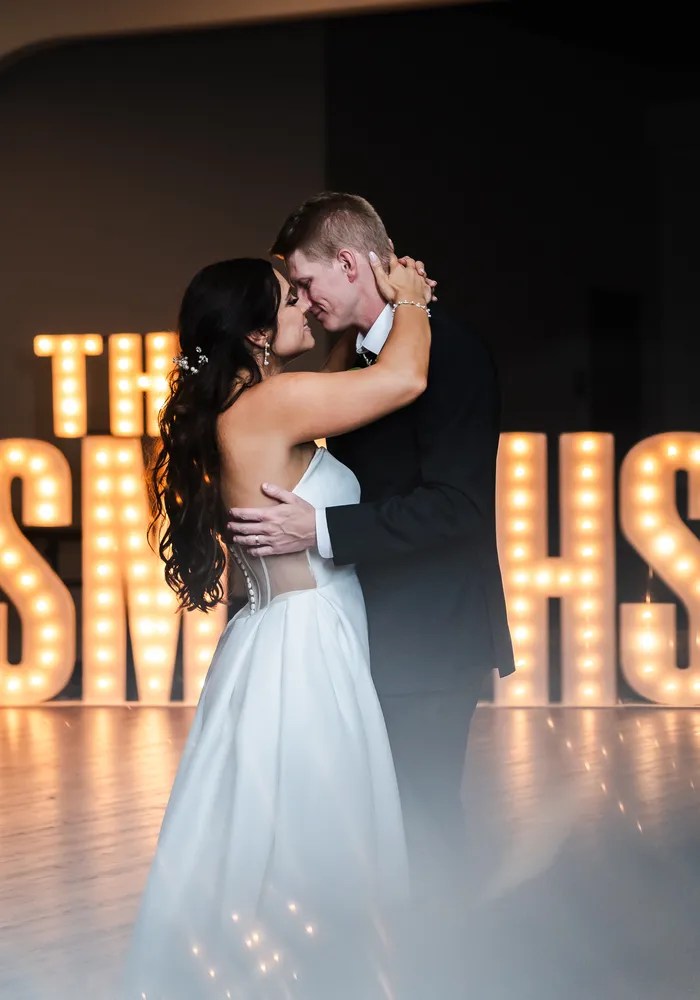 Bride and groom portrait at St. Jerome Catholic Church, Houston, TX