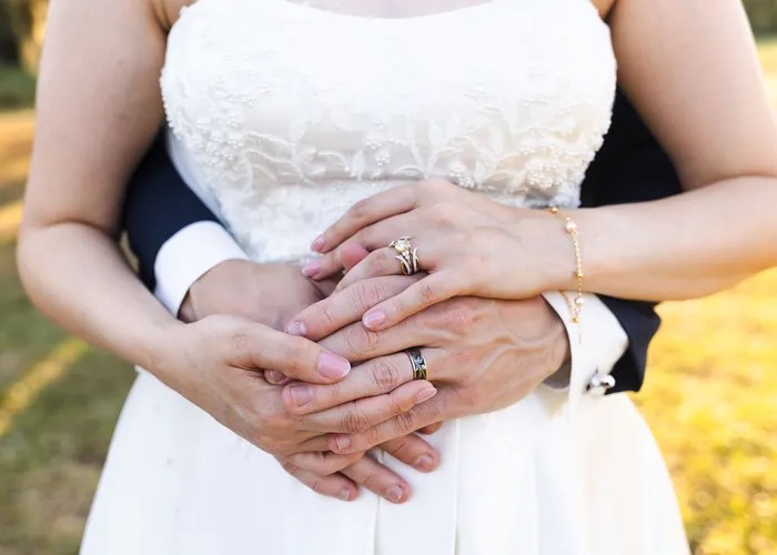 Wedding ceremony at St. John the Baptist Catholic Church, Alvin, TX