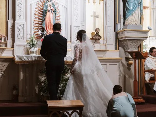 Past wedding at St. Joseph Catholic Church, Waxahachie, TX