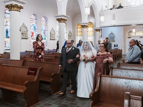 Past wedding at St Joseph Catholic Church, Houston, TX