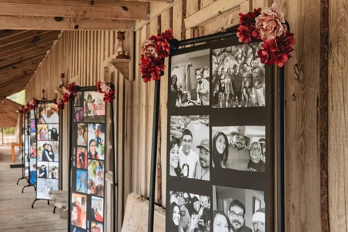 Wedding decor display at Texas Old Town, Kyle, TX