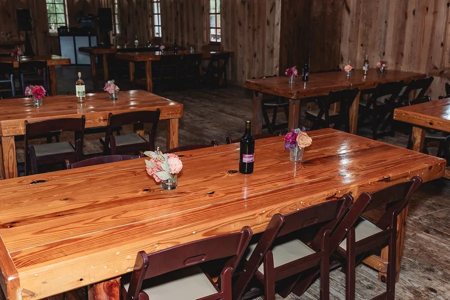 Wedding reception space at Texas Old Town, Kyle, TX