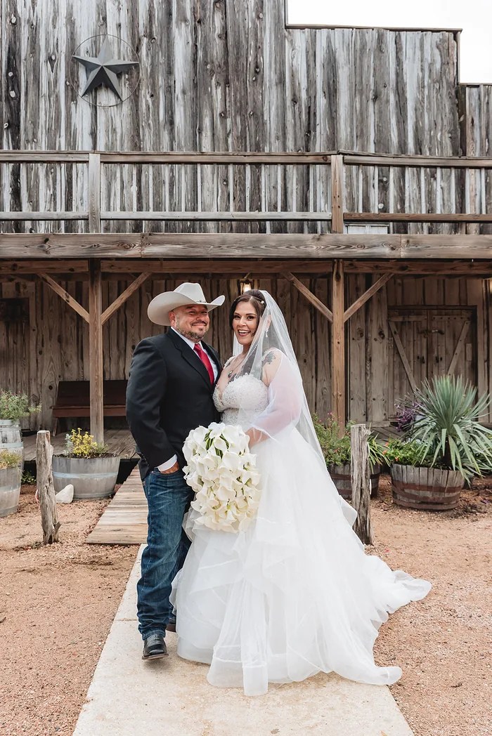 Couple portrait at Texas Old Town, Kyle, TX