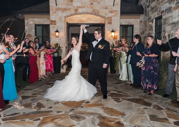 Candid wedding moment at The Laurel, Grapevine, TX