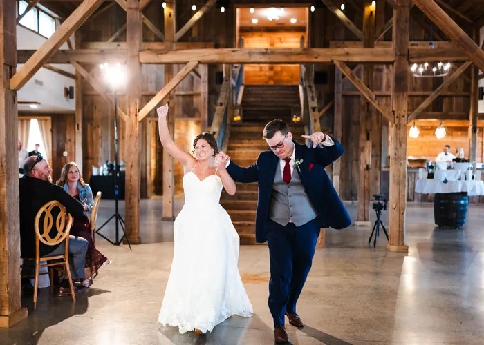 Candid wedding moment at The Madelyn, Collinsville, TX