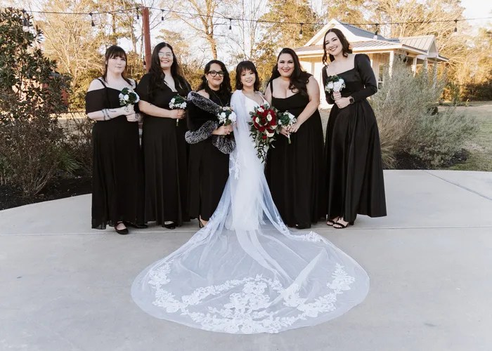 Wedding party celebration at Union Ranch Wedding and Event Venues, New Waverly, TX