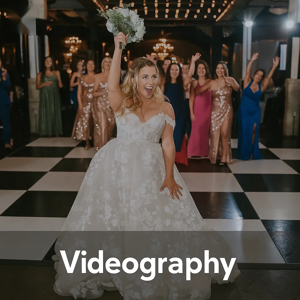 Unlimited time wedding videography, $1,950