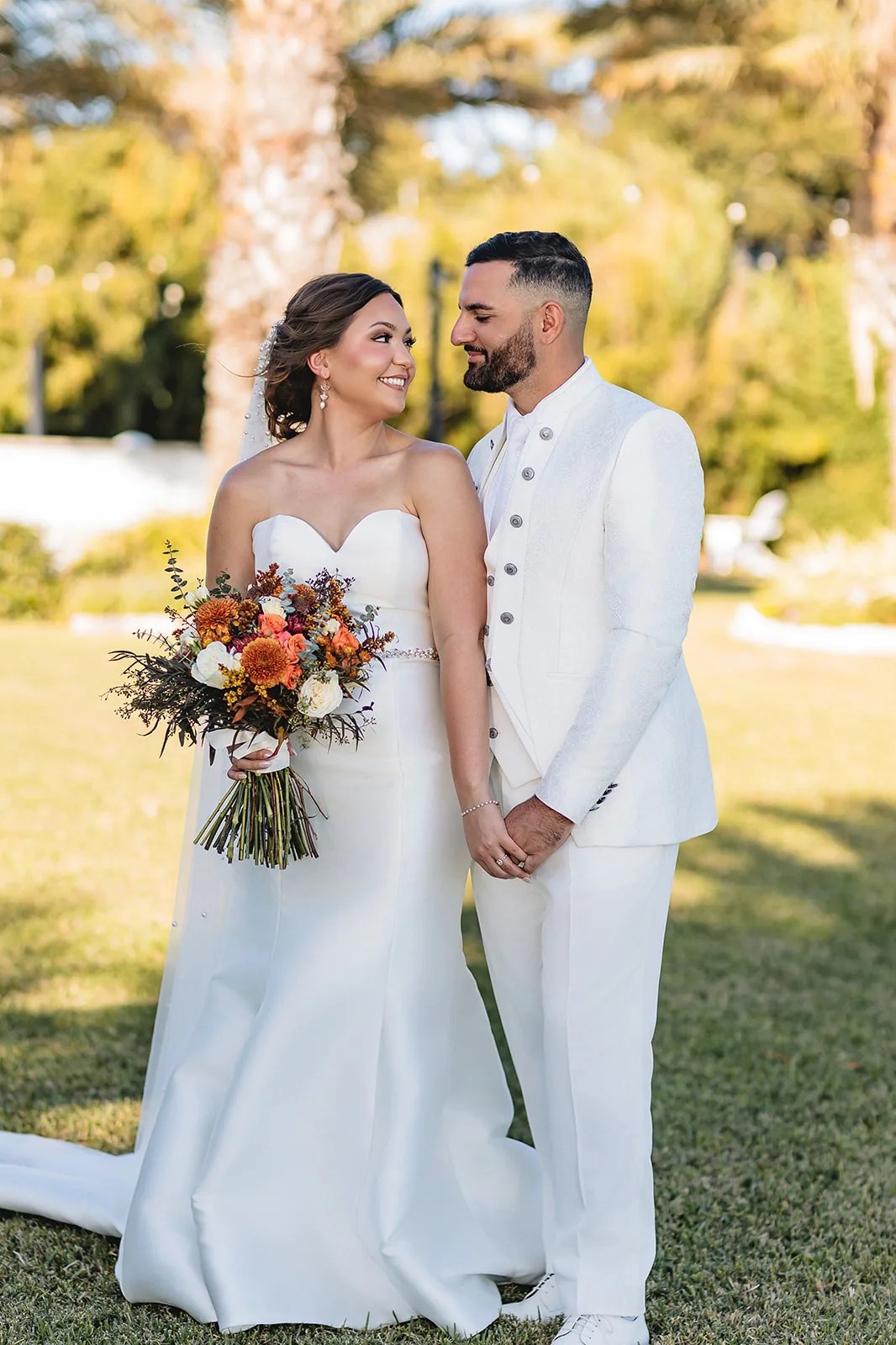 Zack & Paige's wedding portrait at Waters Edge, El Lago, TX