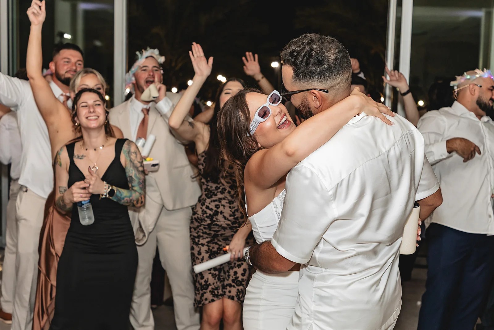 Zack & Paige's bride and groom portrait at Waters Edge, El Lago, TX