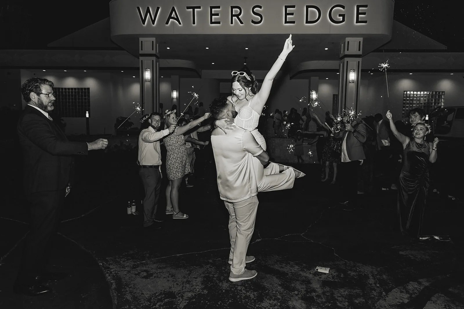 Zack & Paige's wedding celebration at Waters Edge, El Lago, TX