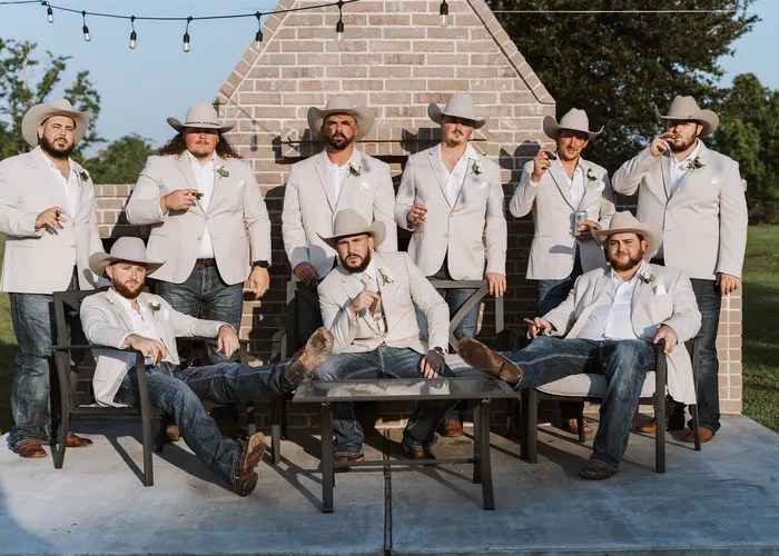Wedding ceremony at Willowynn Barn, Santa Fe, TX