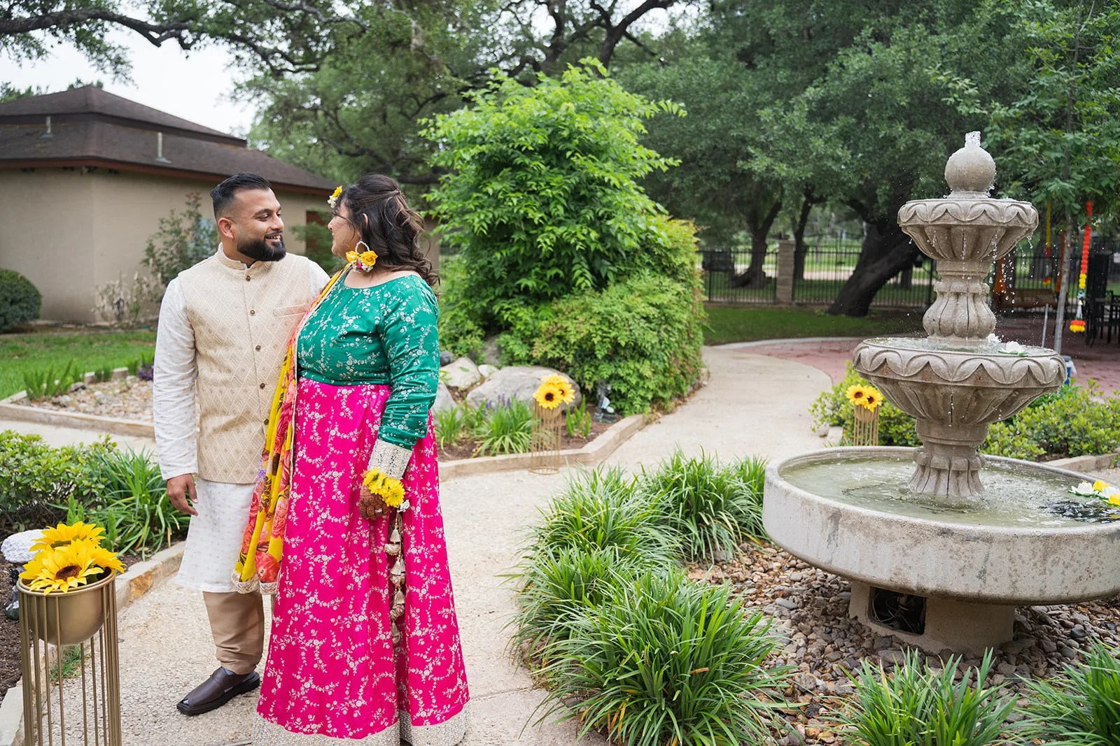 Landscaped garden path at A Charming Place at A Charming Place, San Antonio, TX