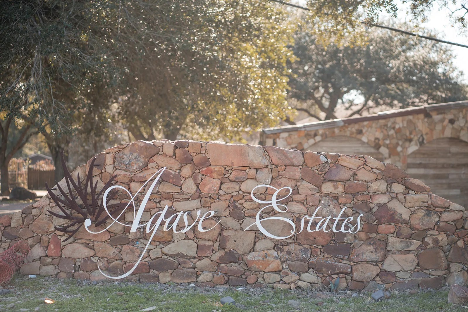 Agave Estates grounds and entrance sign in Katy, TX