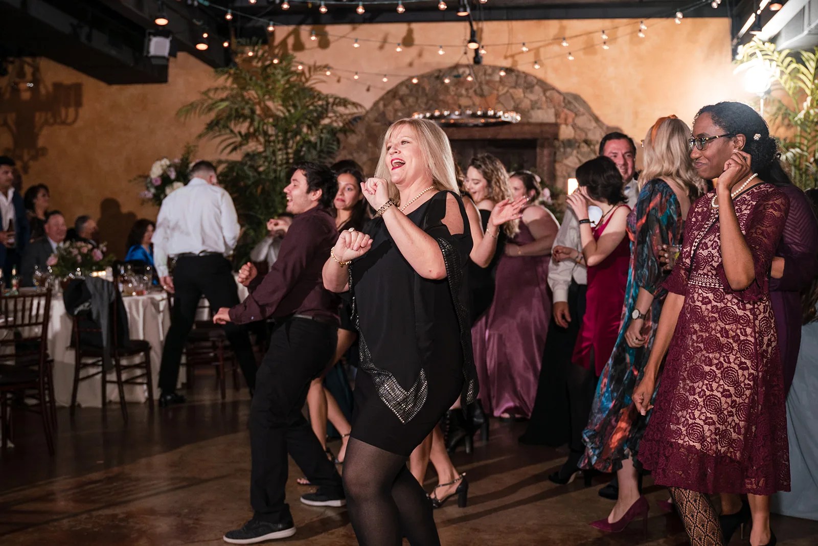 Packed dance floor at Agave Estates in Katy, TX