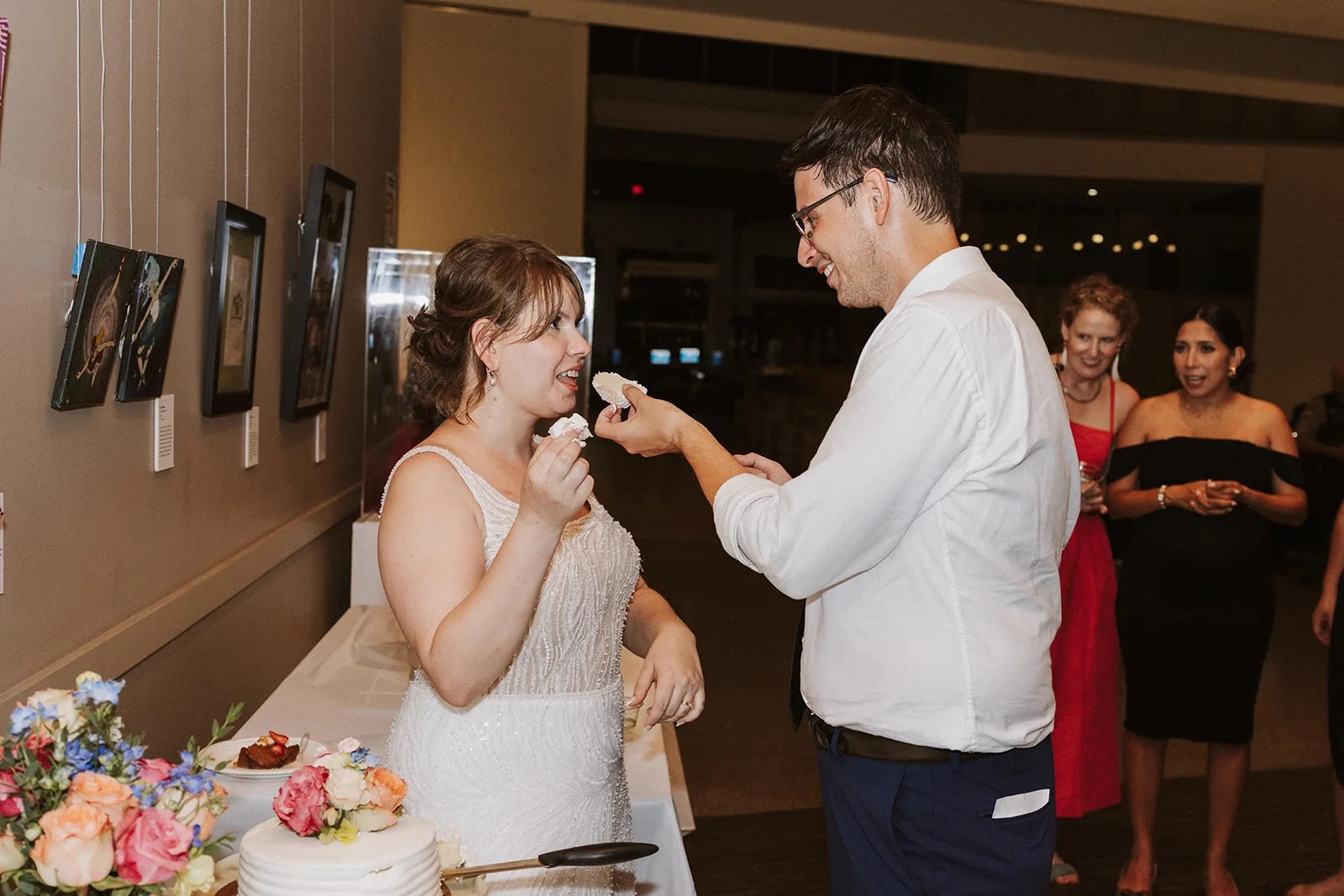 Cake cutting at the Austin Central Library in Austin, TX