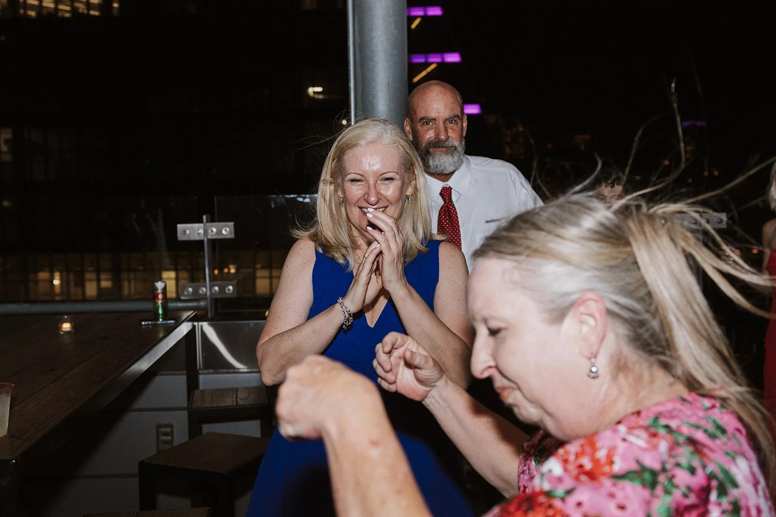 Austin wedding DJ and dance floor at the Austin Central Library
