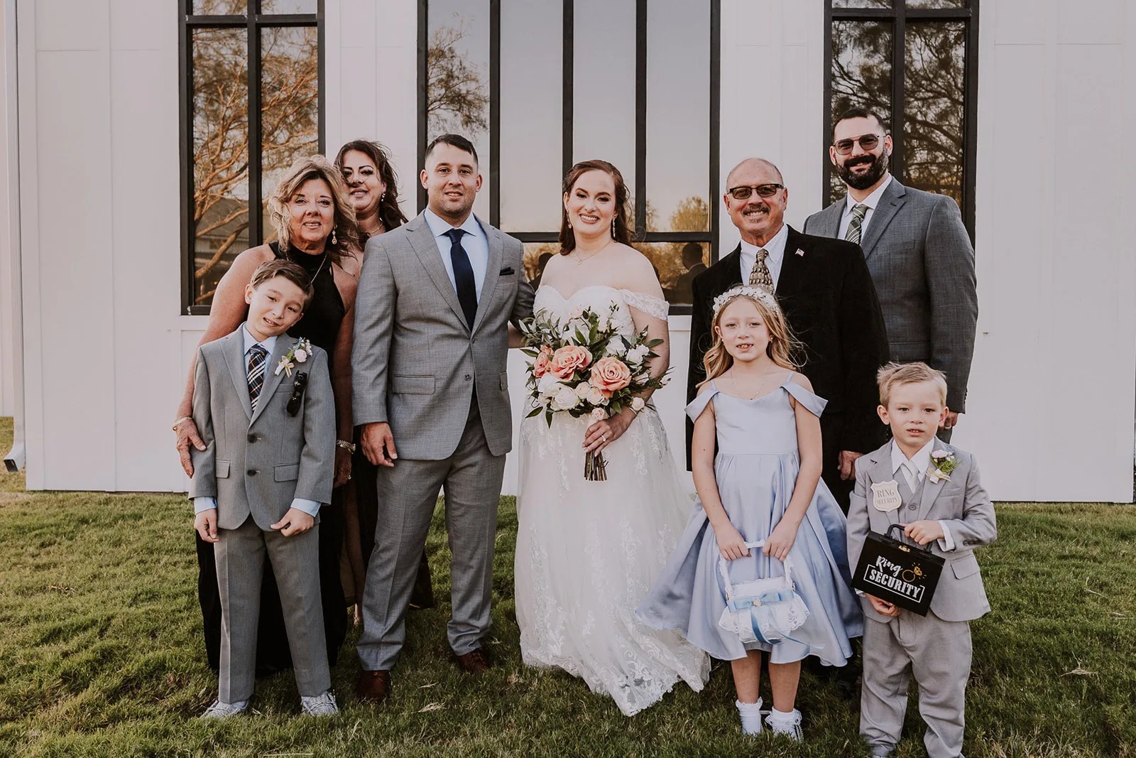 Family portrait at Deerfield Estates Venue at Deerfield Estates Venue, Waco, TX