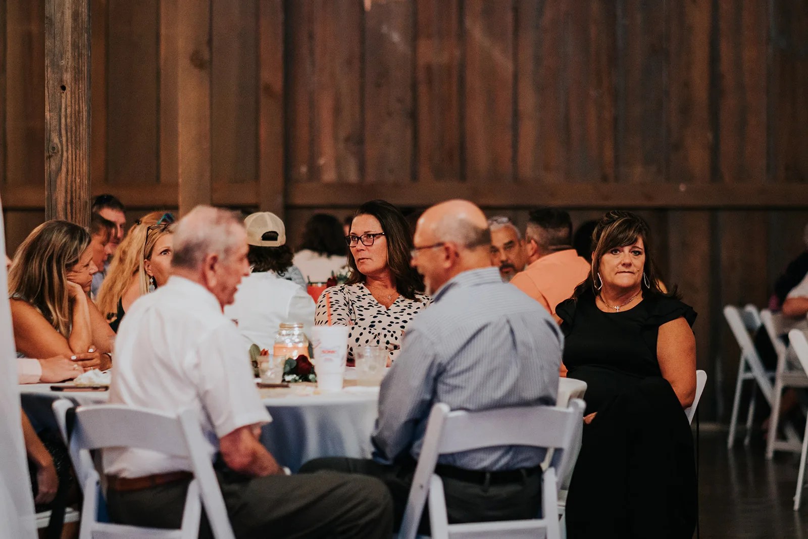 Dinner inside the barn at Eagle Dancer Ranch, Boerne, TX