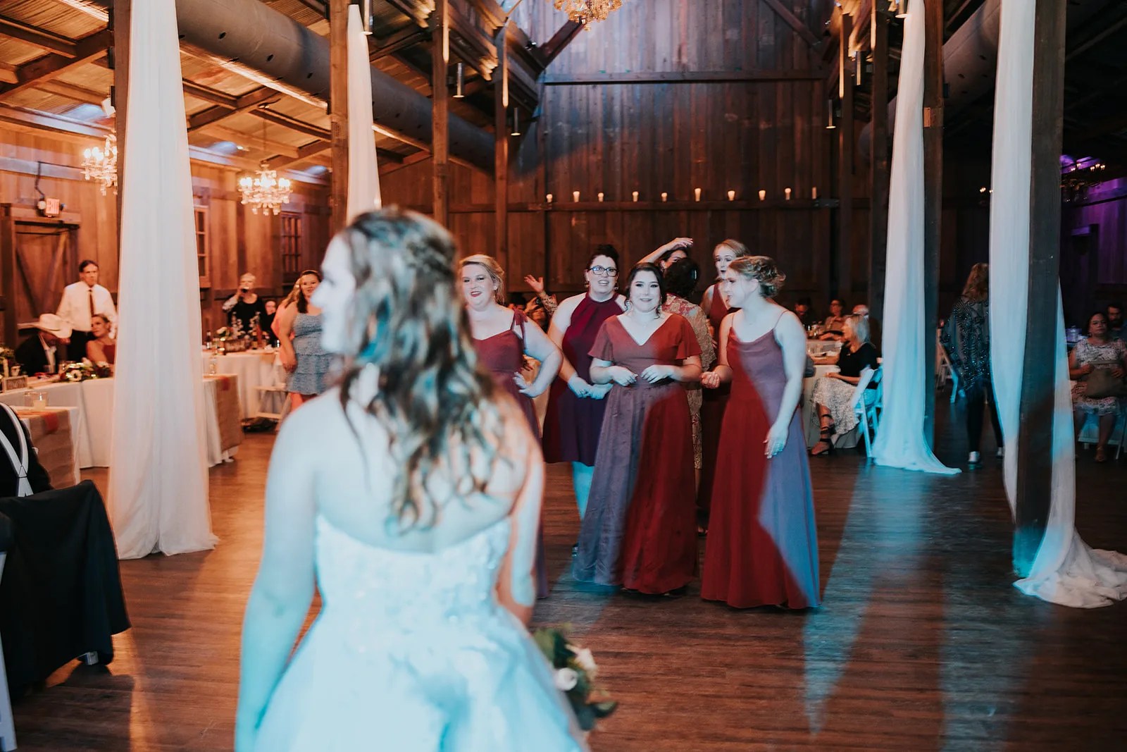 The dance floor beneath the marquee letters at Eagle Dancer Ranch, Boerne, TX