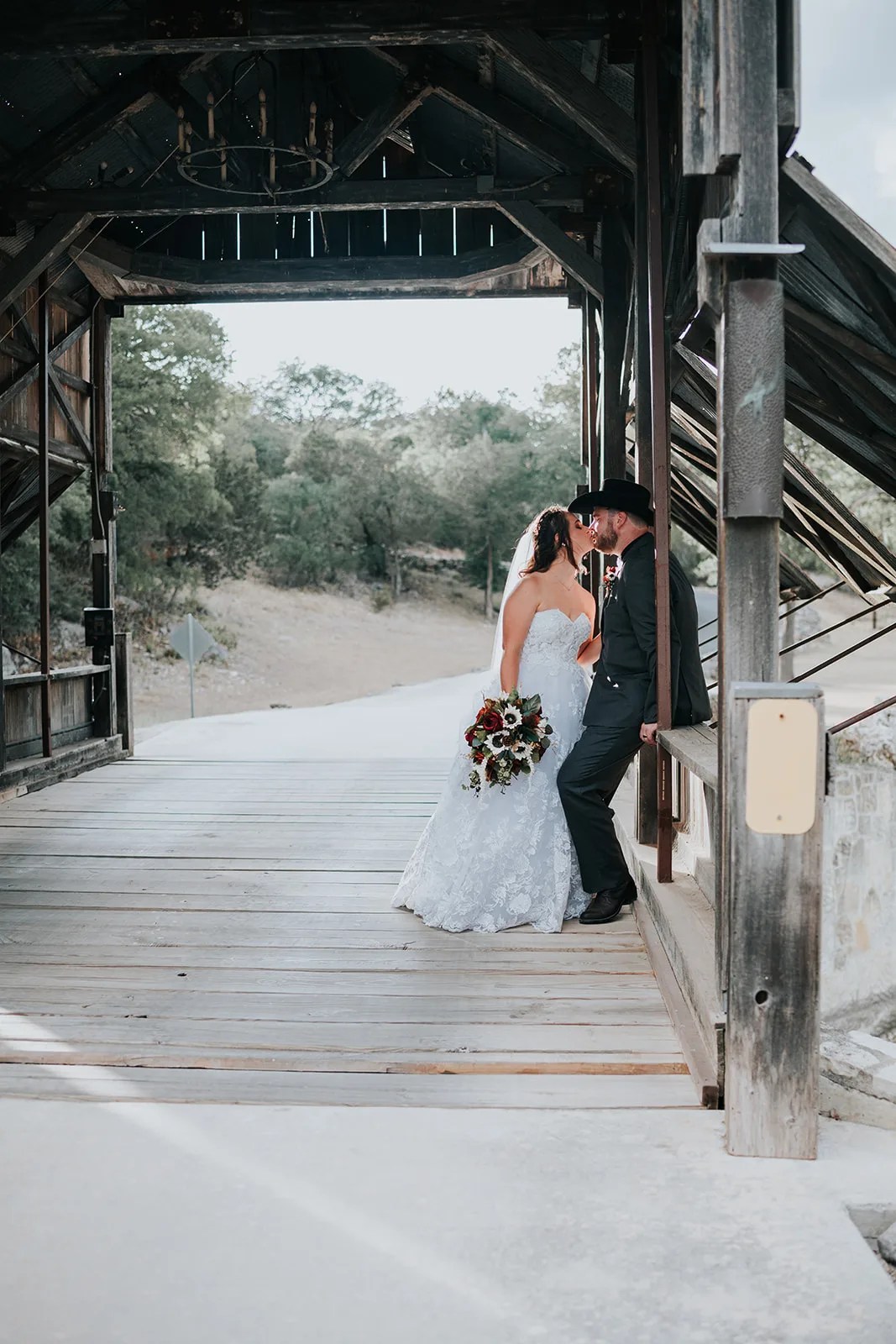 The boardwalk through the grounds at Eagle Dancer Ranch, Boerne, TX