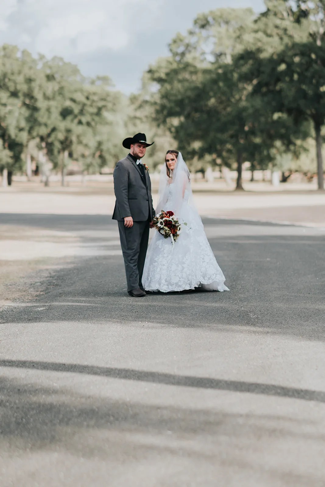 The oak lined drive at Eagle Dancer Ranch, Boerne, TX