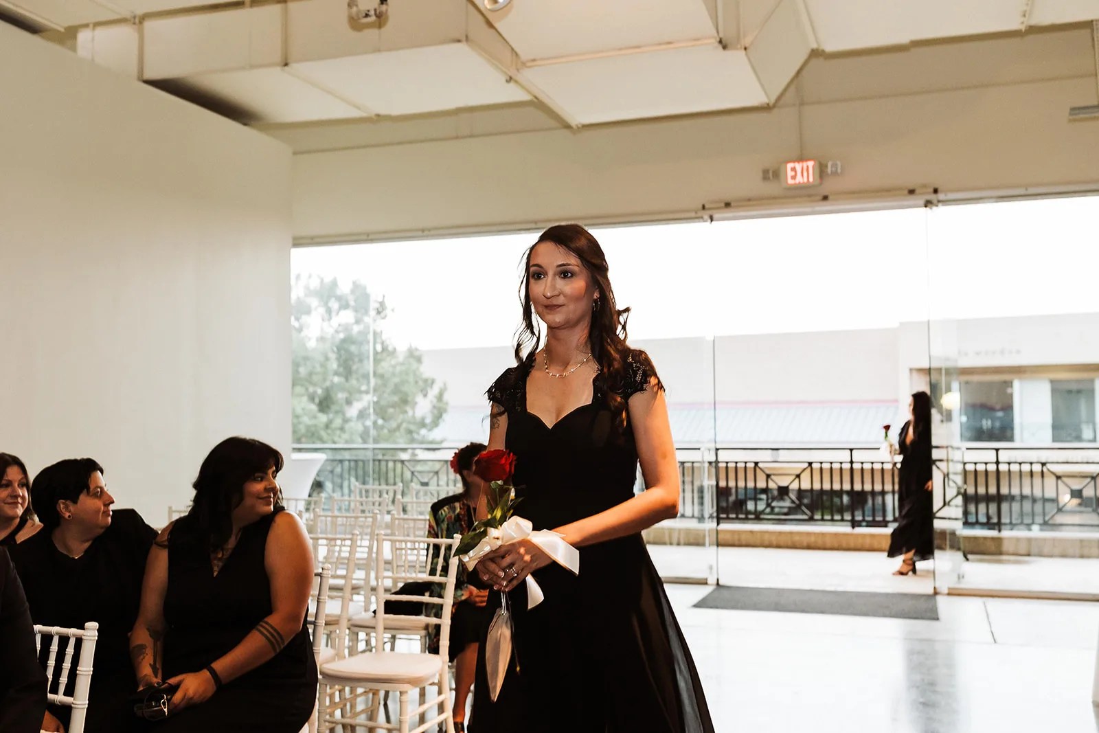 Guests in the event space at Level Two Events in Dallas, TX
