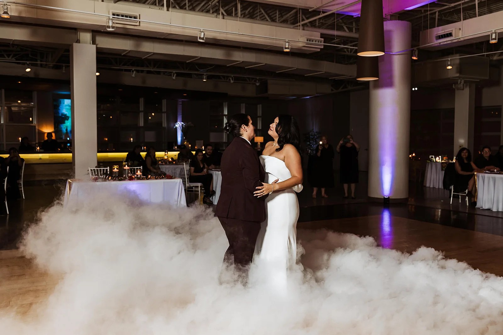 First dance with dry ice at Level Two Events in Dallas, TX
