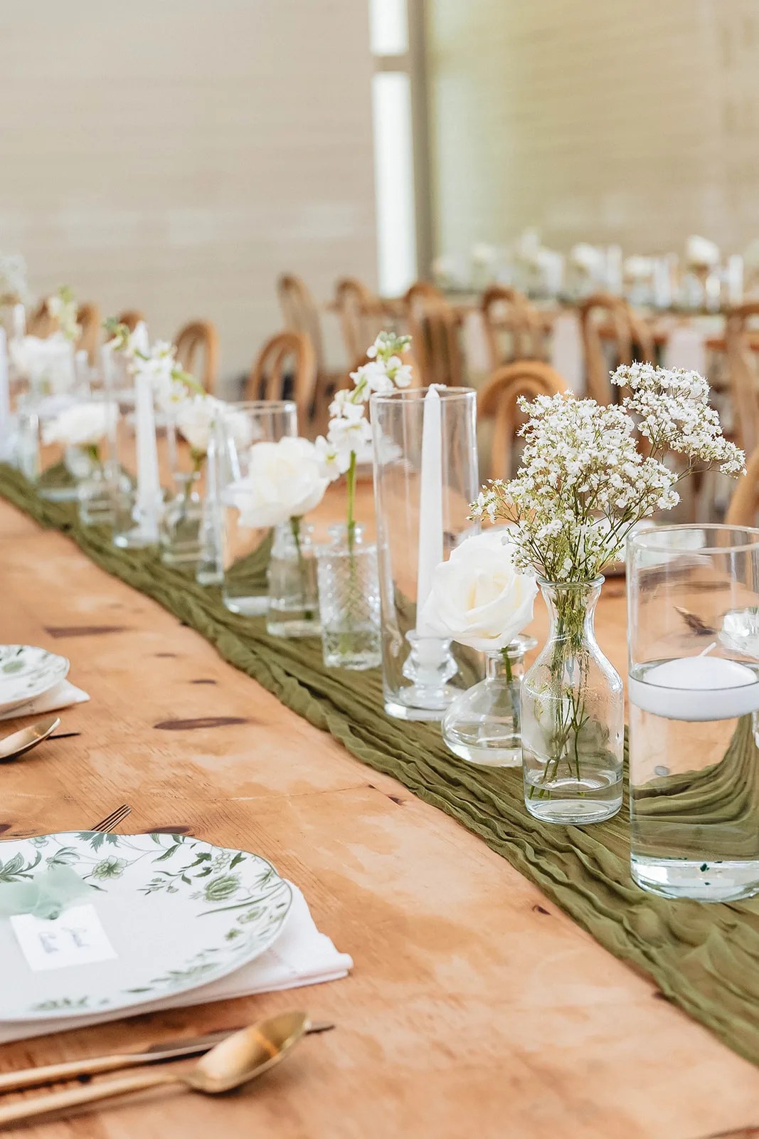 Wedding table setting at Prospect House at Prospect House, Dripping Springs, TX