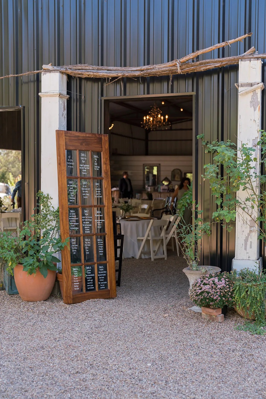 The bar under the tin roof at Rambling Rose Ranch, Austin, TX