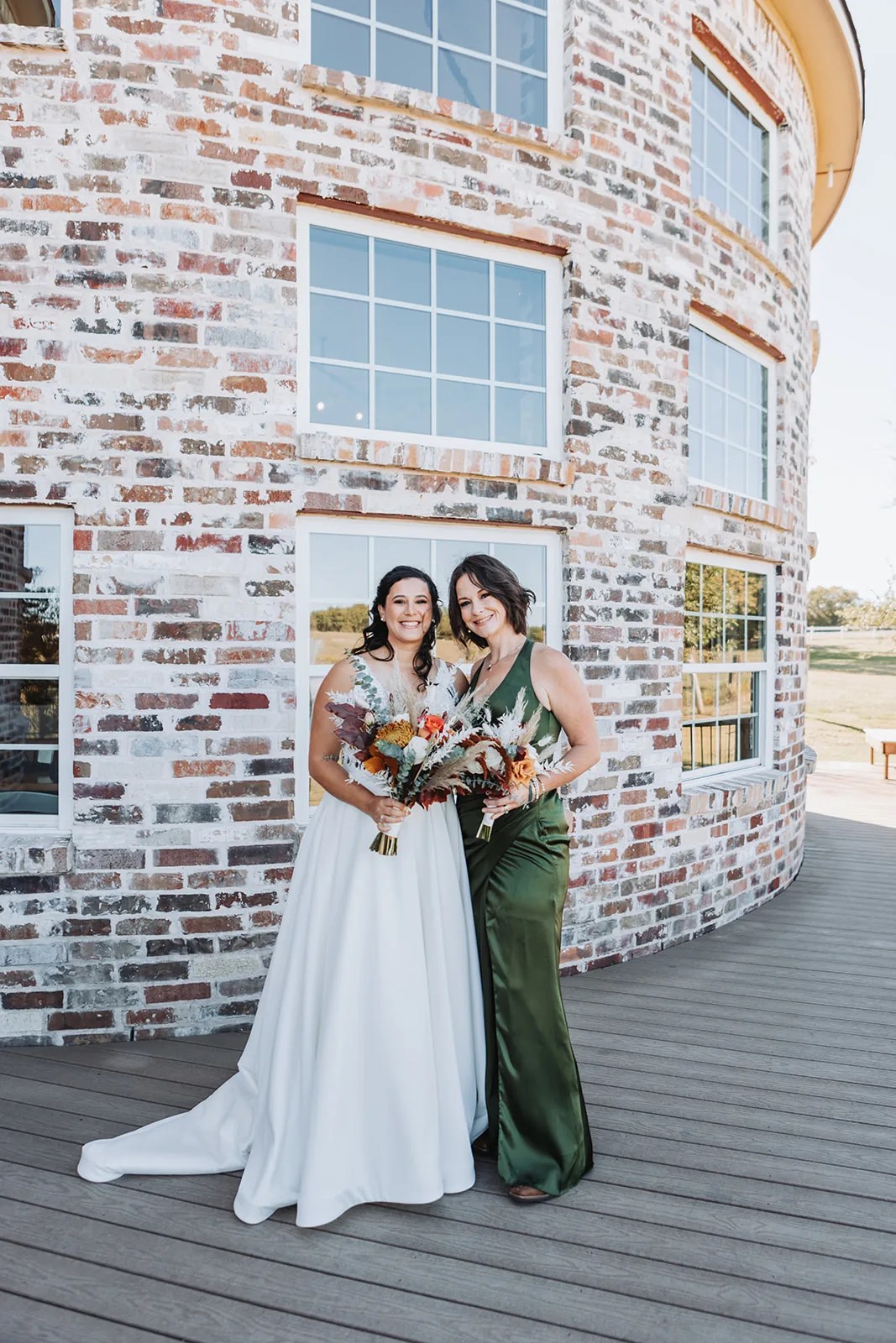 Brick wall portraits at Rustic Grace Estate Van Alstyne at Rustic Grace Estate, Van Alstyne, TX