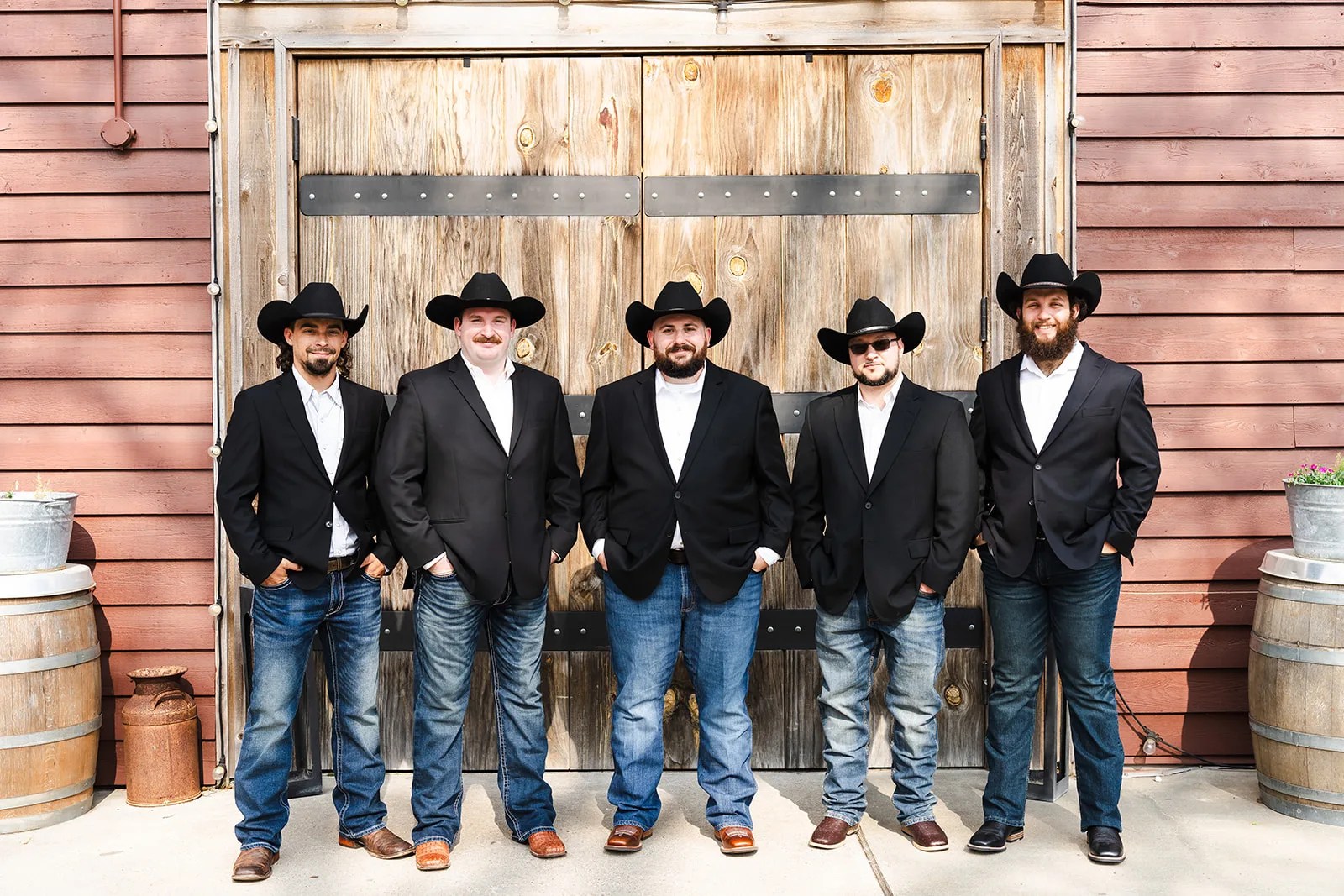 Groomsmen at Rustic Rose Events in Willis, TX