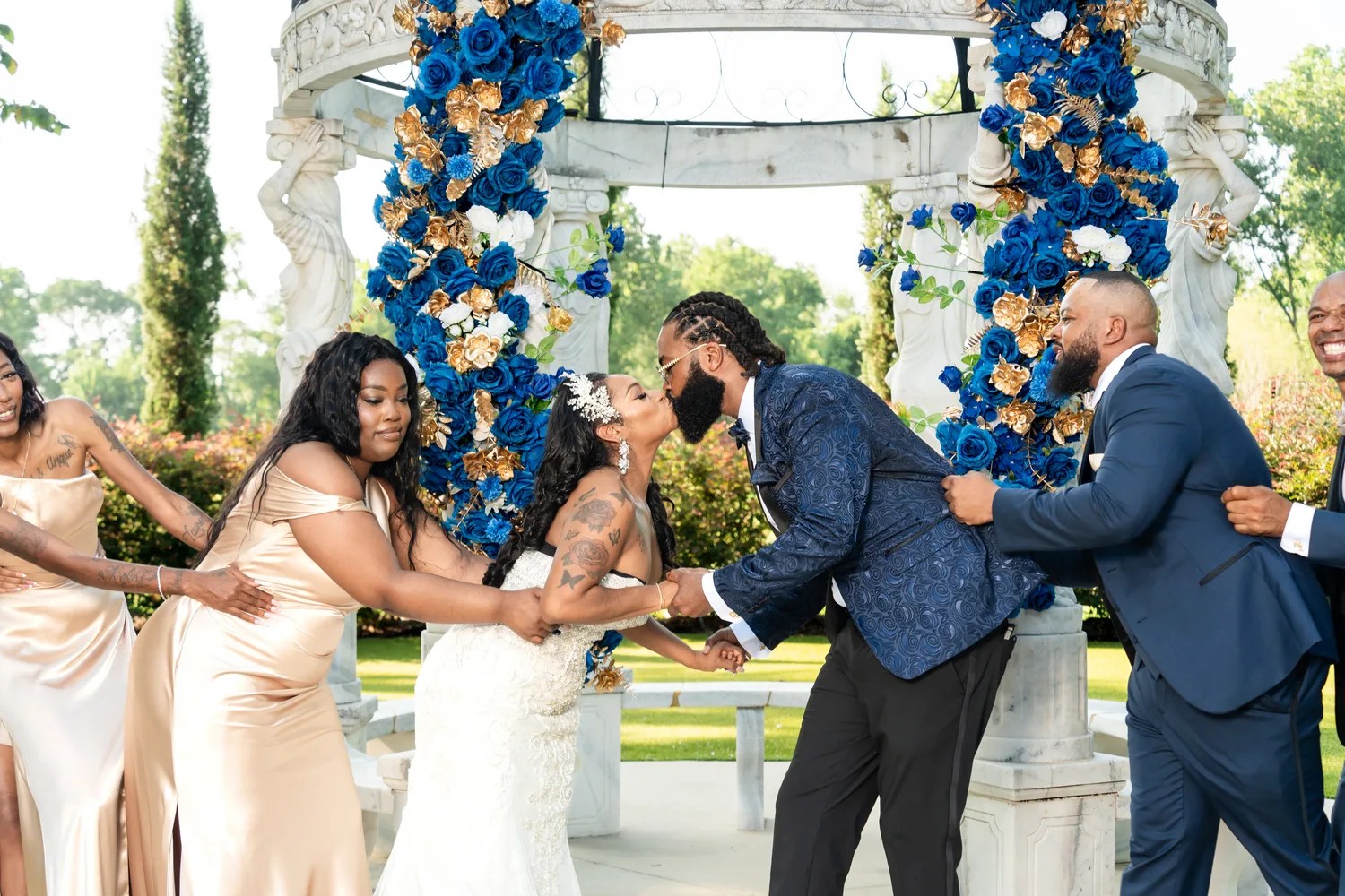 Ceremony at the gazebo at Starshine Texas, Houston, TX
