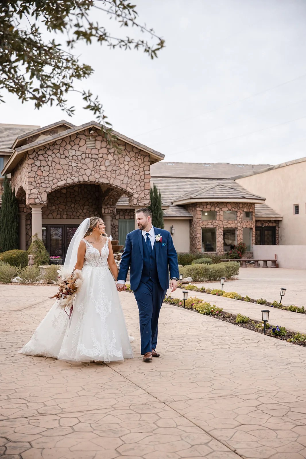 Stone entrance at Superstition Manor wedding venue at Superstition Manor, Mesa, AZ