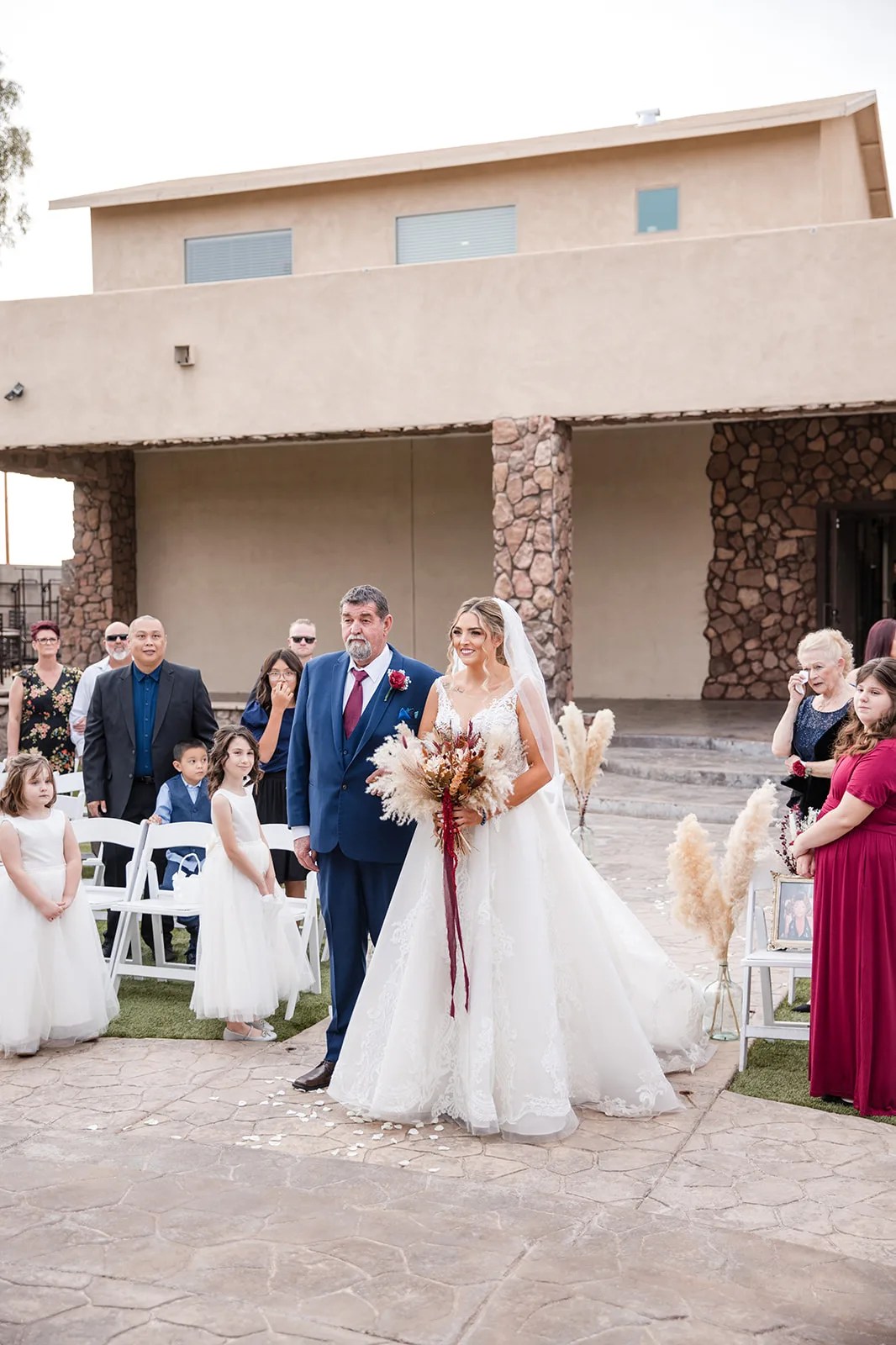 Wedding ceremony pavilion at Superstition Manor at Superstition Manor, Mesa, AZ