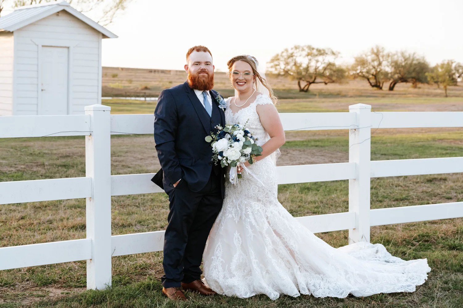 Sunset portraits on the meadow at Teaghlach Meadows in Yorktown, Texas