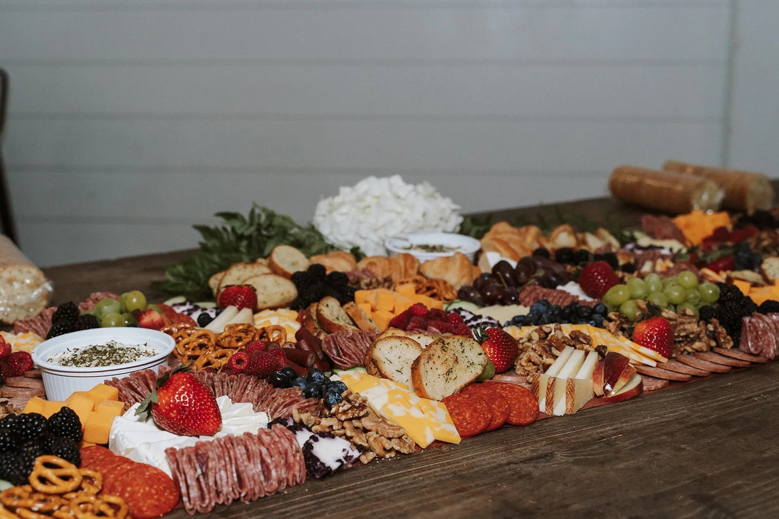 Grazing table at The Evermore in Edna, TX